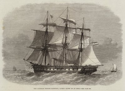 La Fragata Austriaca Radetzky, recientemente volada en Lissa de Edwin Weedon
